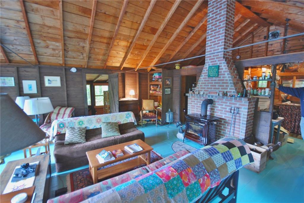 21 Coffee Pond Road Casco, ME 04015 - Photo 10 of 27 New wood stove, chimney, and chimney...