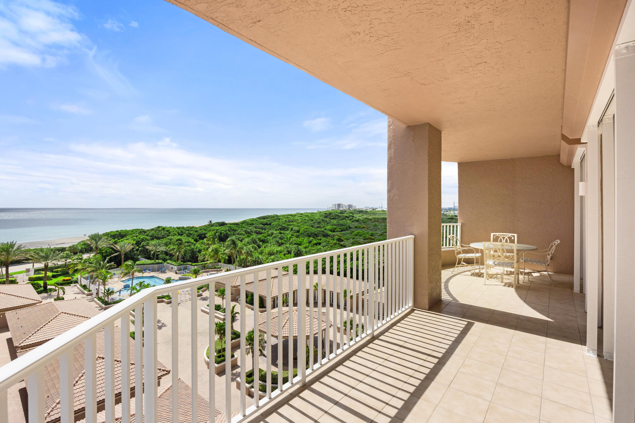 700 Ocean Royale, Unit 601 Juno Beach, FL 33408 - Photo 17 of 56 a view of balcony with a potted plant