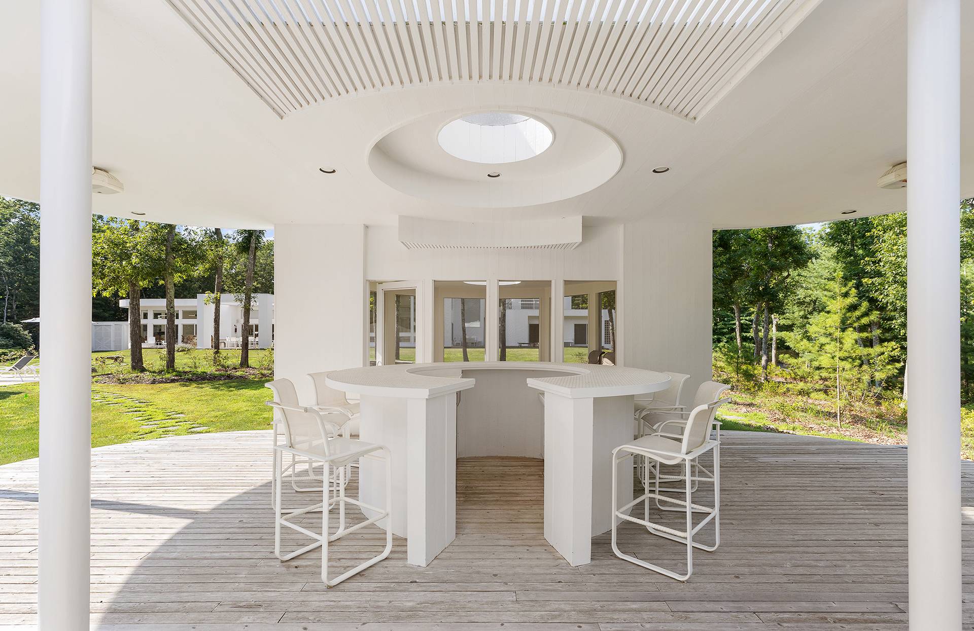 147 Old Northwest Road East Hampton, NY 11937 - Photo 38 of 45 a view of a dining room with furniture window and outside view