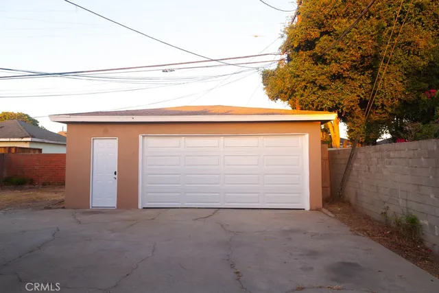a view of garage and garage