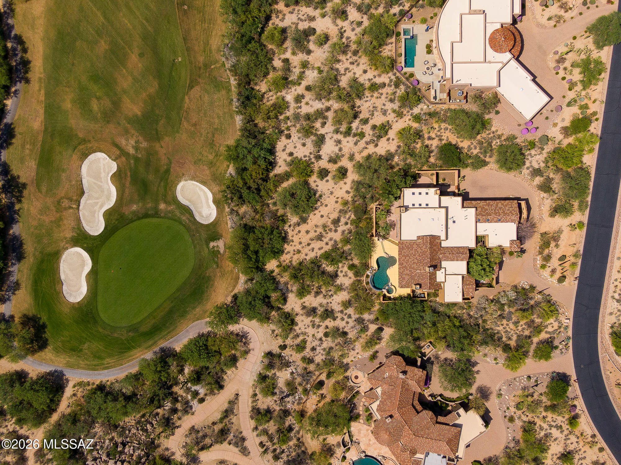 14225 North Rocking Ridge Court Marana, AZ 85658 - Photo 47 of 51 Overhead with golf course proximity