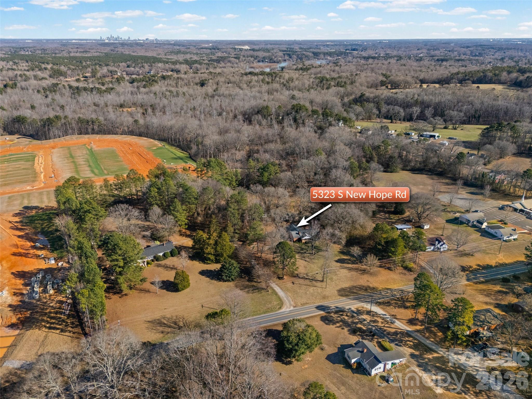 5323 South New Hope Road Belmont, NC 28012 - Photo 40 of 43 an aerial view of a house with a yard