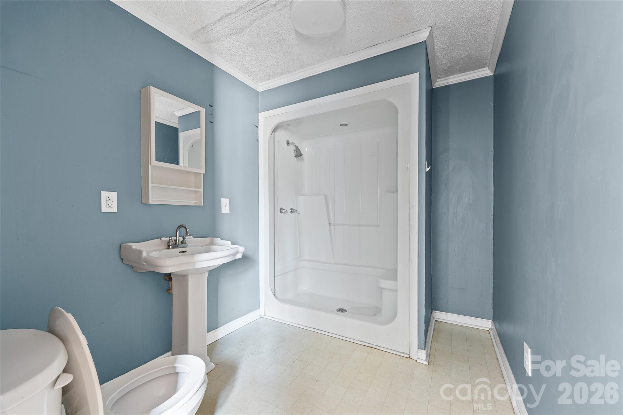 5323 South New Hope Road Belmont, NC 28012 - Photo 8 of 43 a bathroom with a sink toilet and shower