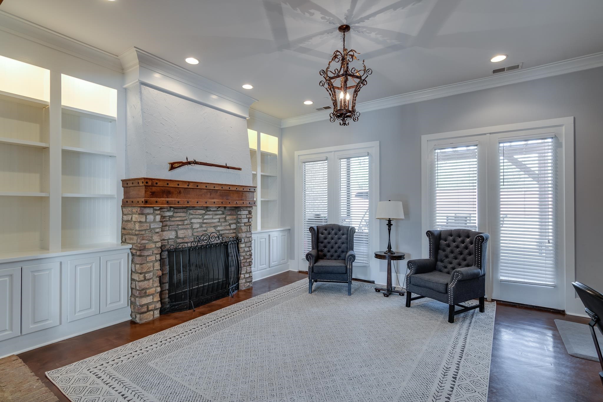 1223 Fall Springs Road Collierville, TN 38017 - Photo 4 of 25 a living room with furniture and a fireplace
