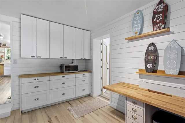 a room with storage and utility room