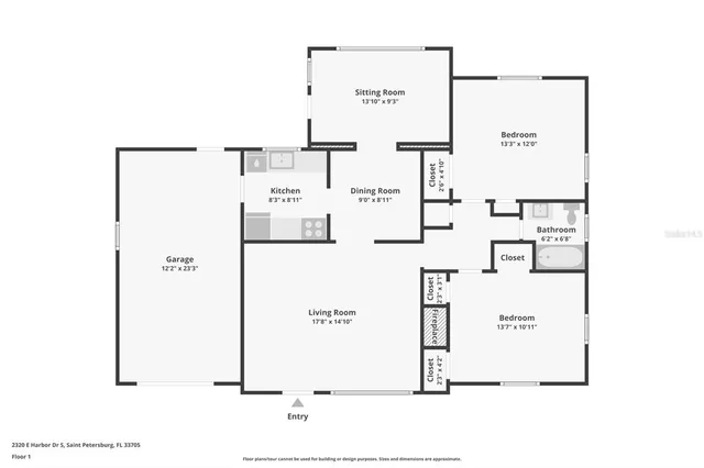 $285,000 | 2320 East Harbor Drive South, St. Petersburg, FL 33705