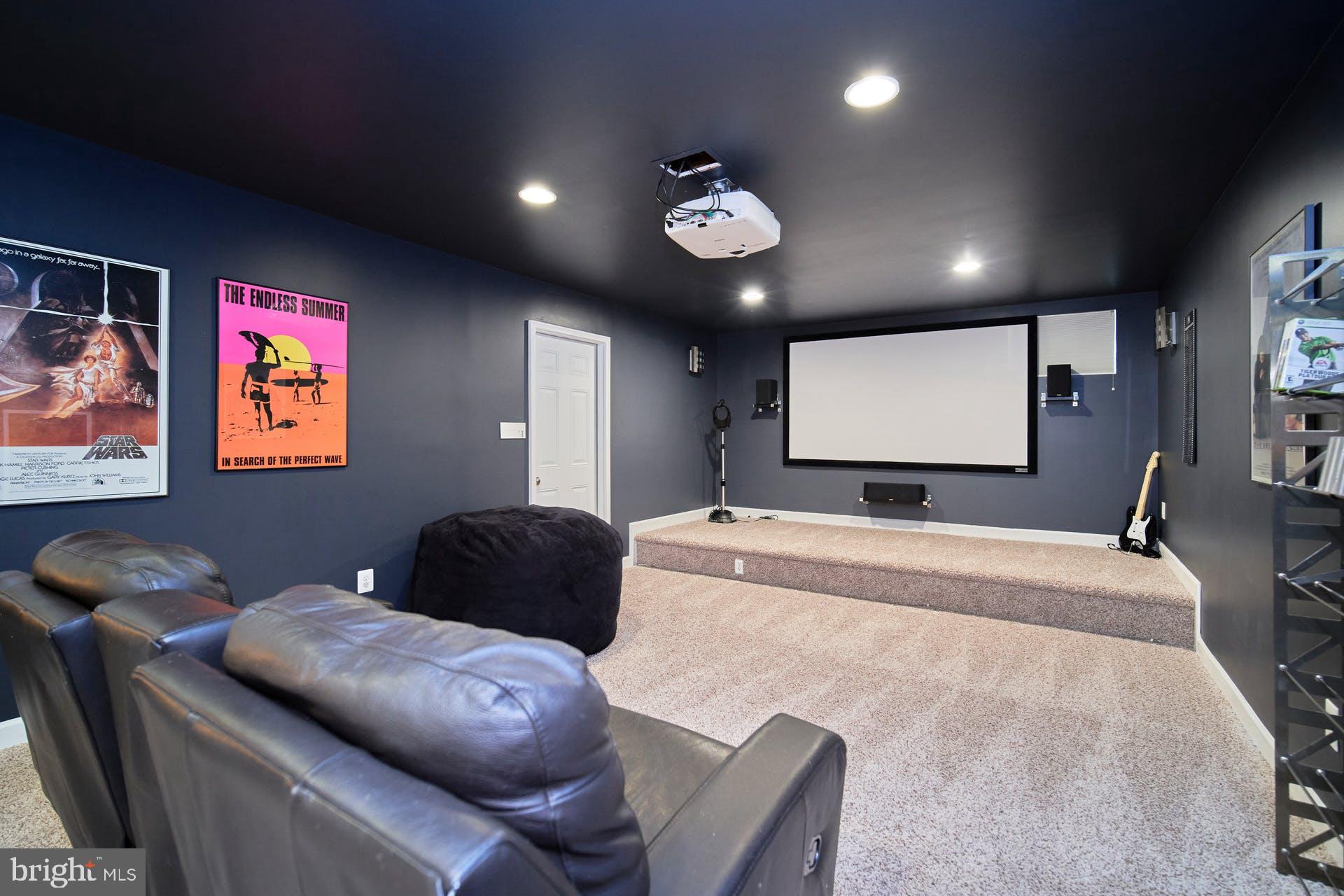 7436 Spring Summit Road Springfield, VA 22150 - Photo 37 of 46 Movie Theater with stage for karaoke