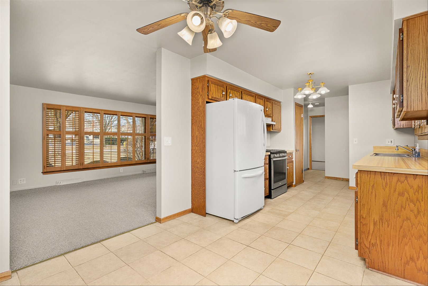 5631 South Oak Street Hinsdale, IL 60521 - Photo 9 of 38 a kitchen with windows and refrigerator