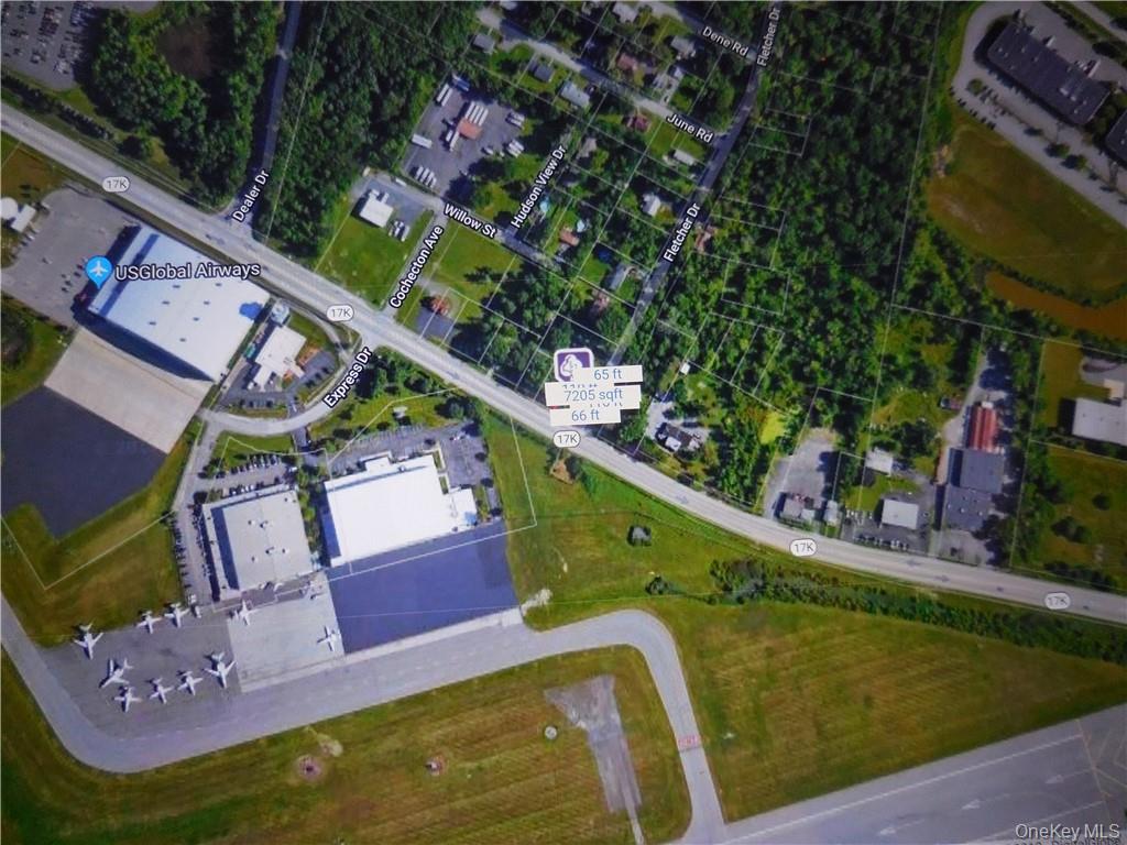 Fletcher Drive Newburgh, NY 12550 - Photo 14 of 14 an aerial view of a house with a garden and swimming pool