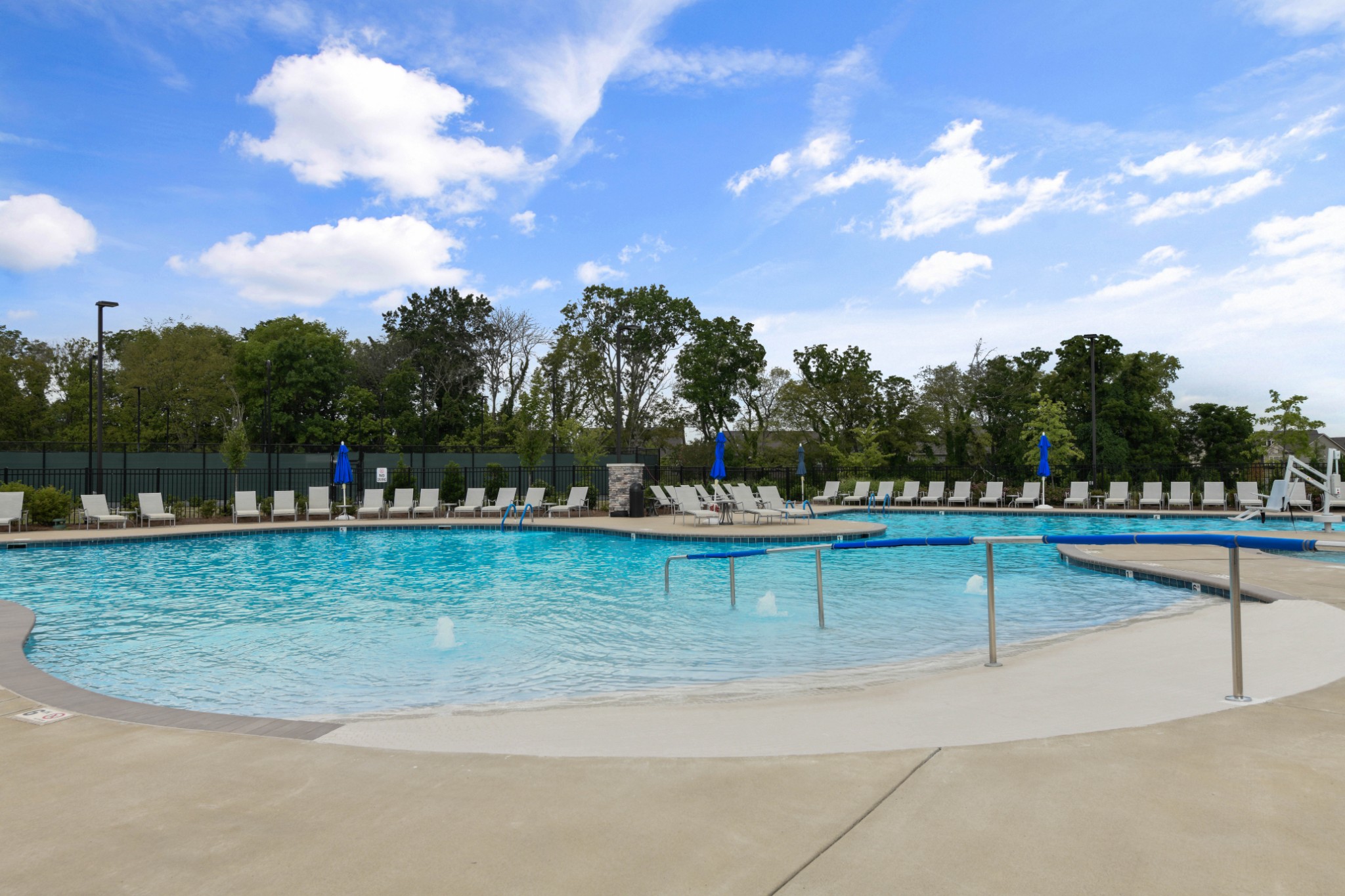 1009 Coffee Ridge Spring Hill, TN 37174 - Photo 51 of 53 a view of swimming pool with outdoor seating and plants