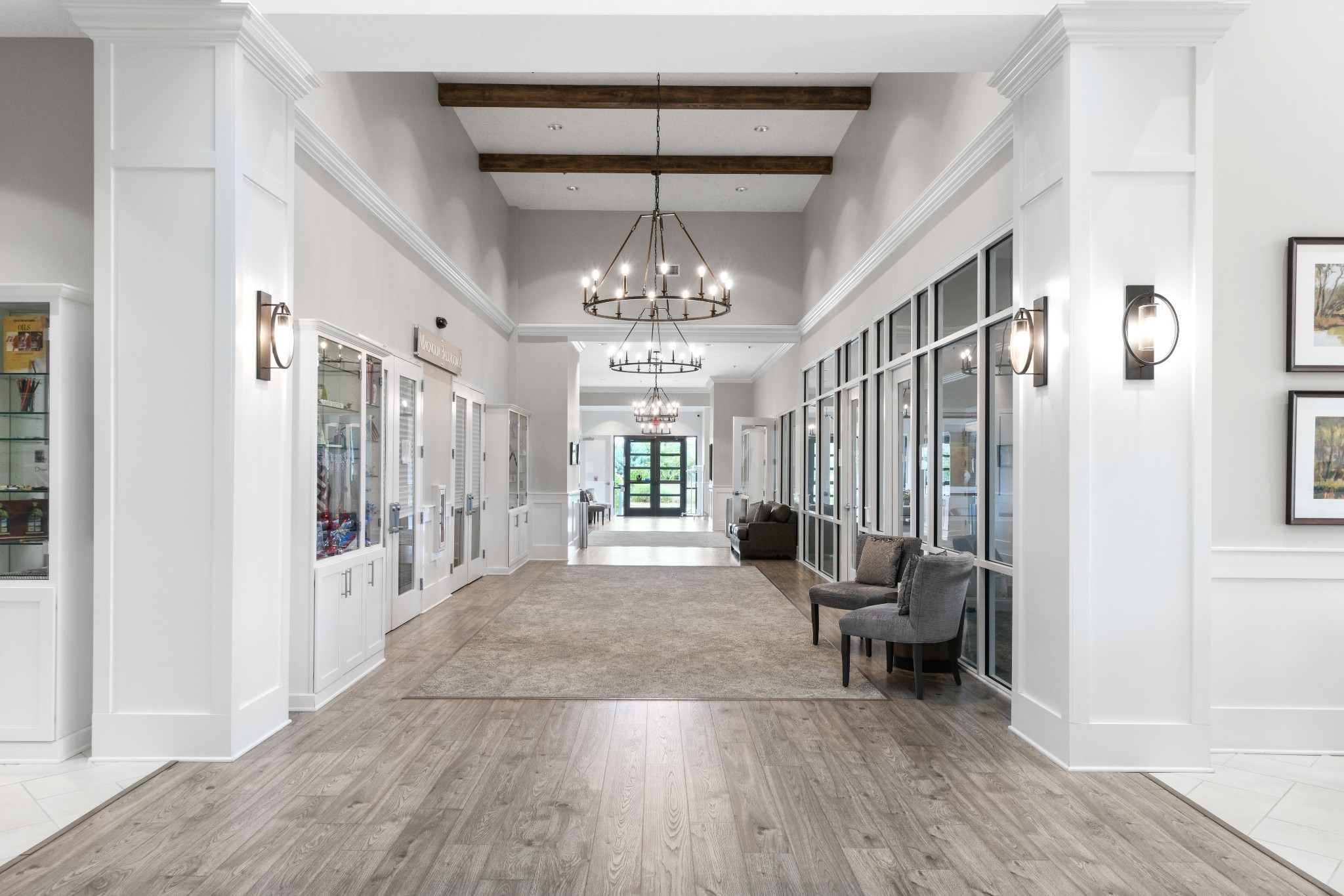 1009 Coffee Ridge Spring Hill, TN 37174 - Photo 52 of 53 a view of a livingroom with wooden floor and staircase