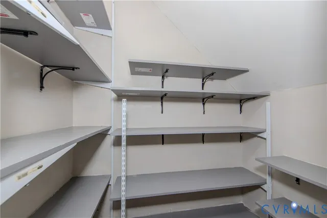 a view of storage and utility room