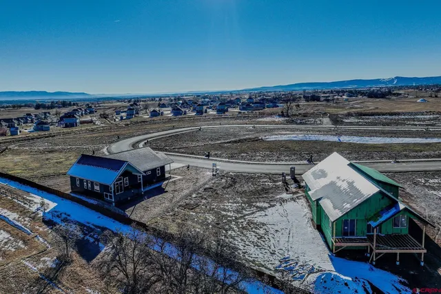 a city view with tall buildings