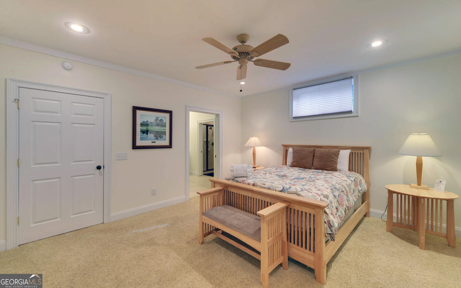 29 Cottage Lane Toccoa, GA 30577 - Photo 38 of 49 a bedroom with a bed and a lamp