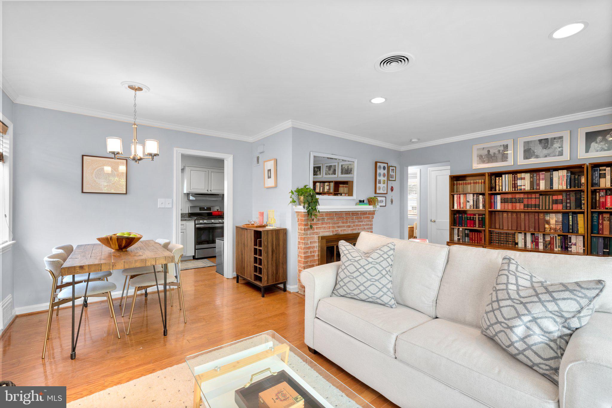 2419 Dennis Avenue Silver Spring, MD 20902 - Photo 8 of 41 Living Room that opens into Dining Room