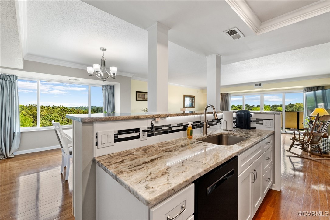 2956 Hathaway Road, Unit U912 Richmond, VA 23225 - Photo 10 of 29 a kitchen with sink and view of living room