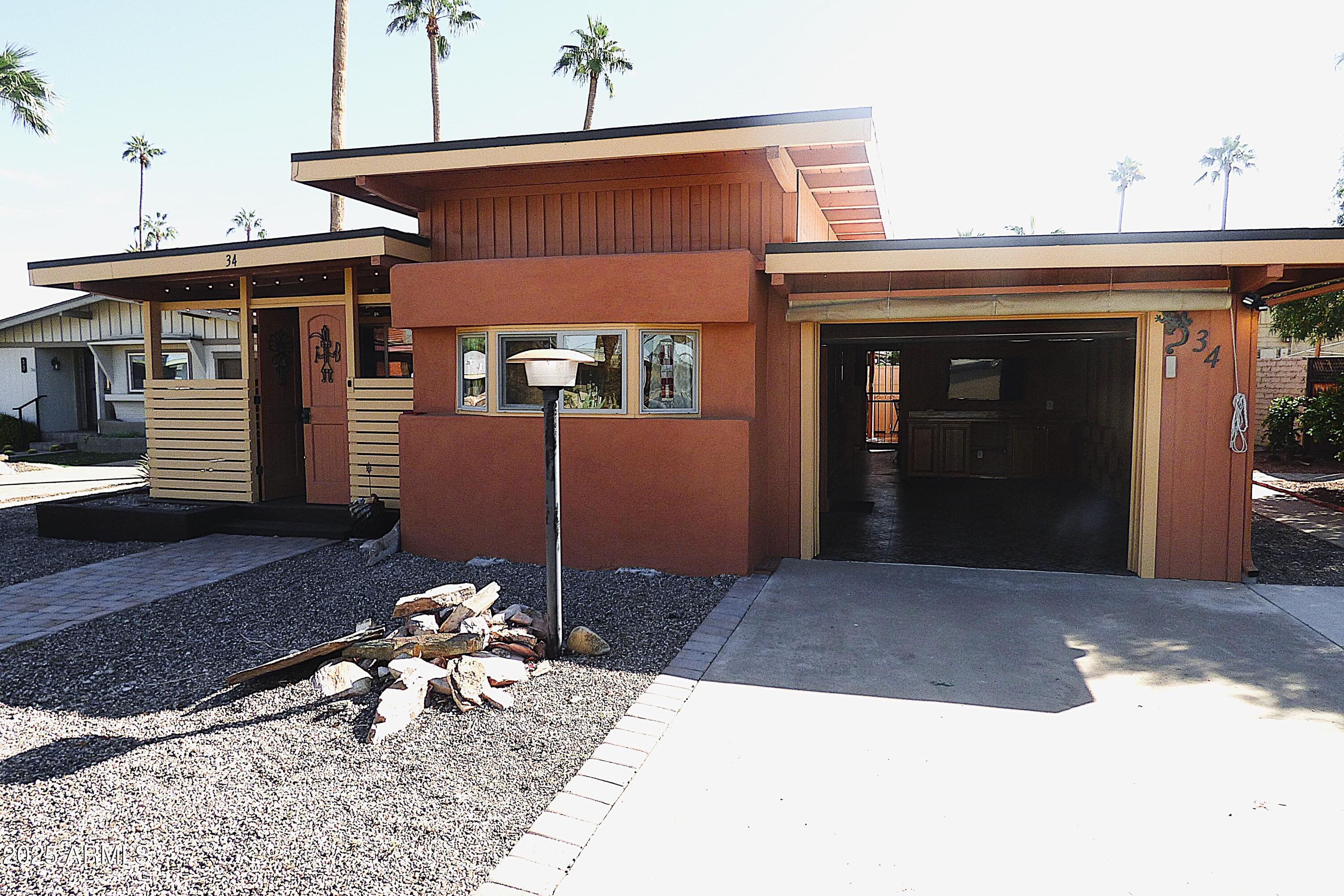 a front view of a house