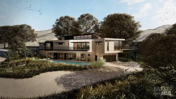 a house that has a tree in it