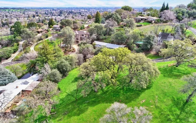 a view of a city and mountains