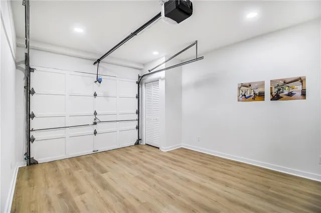 a view of a room with empty racks