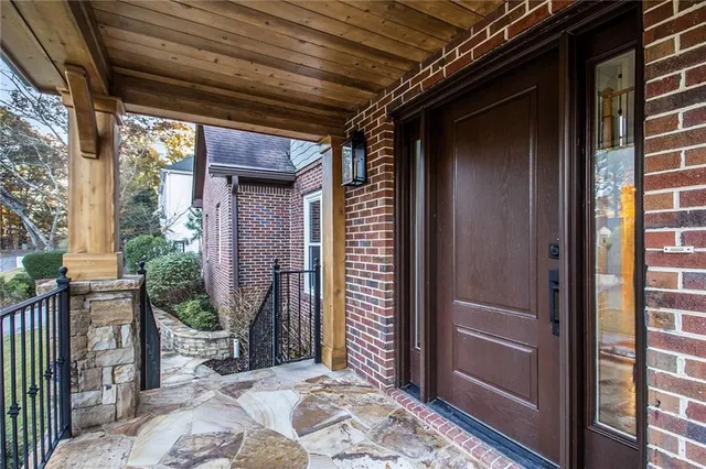 a view of entryway door