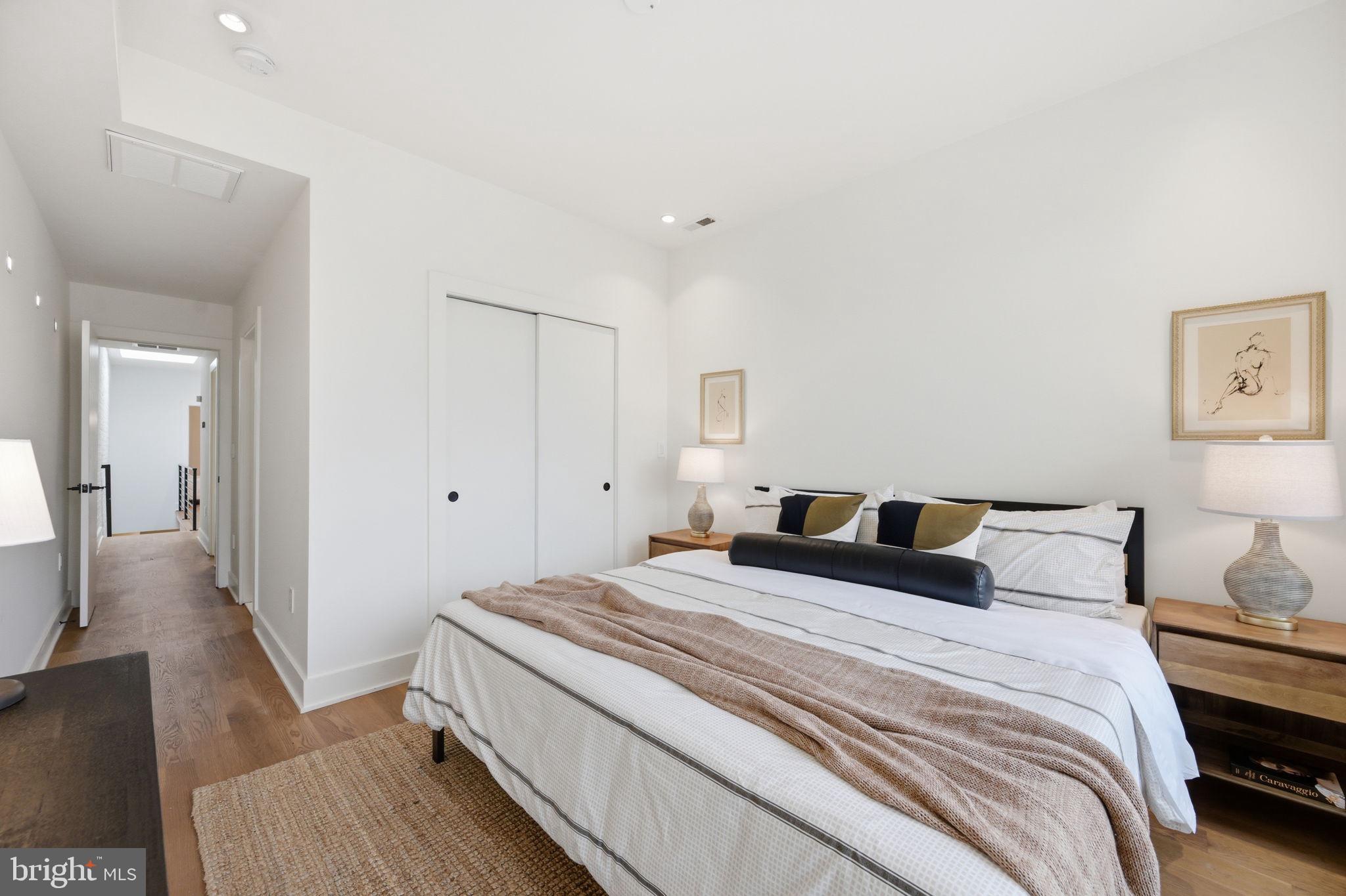 445 Ridge Street Northwest Washington, DC 20001 - Photo 26 of 39 Serene bedroom with modern elegance.