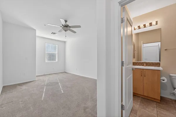 a view of an empty room