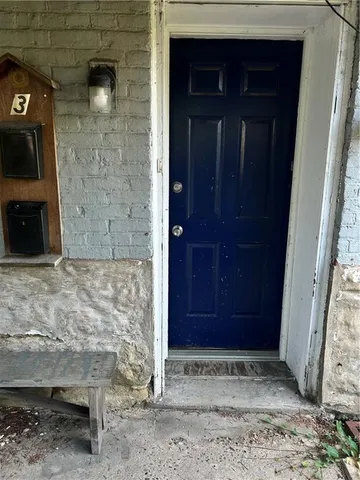 a view of a entryway door of the house
