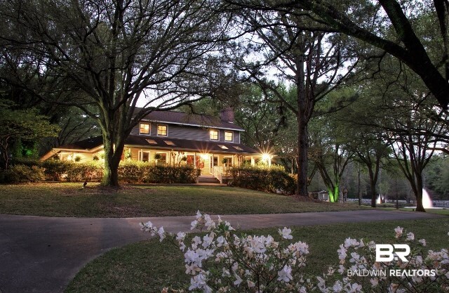 10890 Grant Road Fairhope, AL 36532 - Photo 2 of 42 Front at Dusk