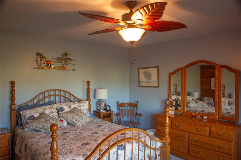3270 Rustic Lodge Road Indiana, PA 15701 - Photo 24 of 25 a bedroom with a bed a dresser and potted plants on the dresser