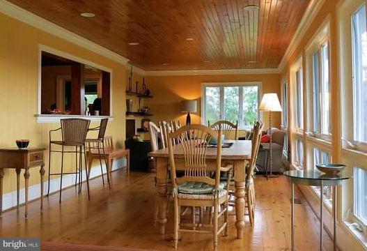 679 Fodderstack Road Flint Hill, VA 22640 - Photo 7 of 24 Dining Room below the Kitchen pass through window