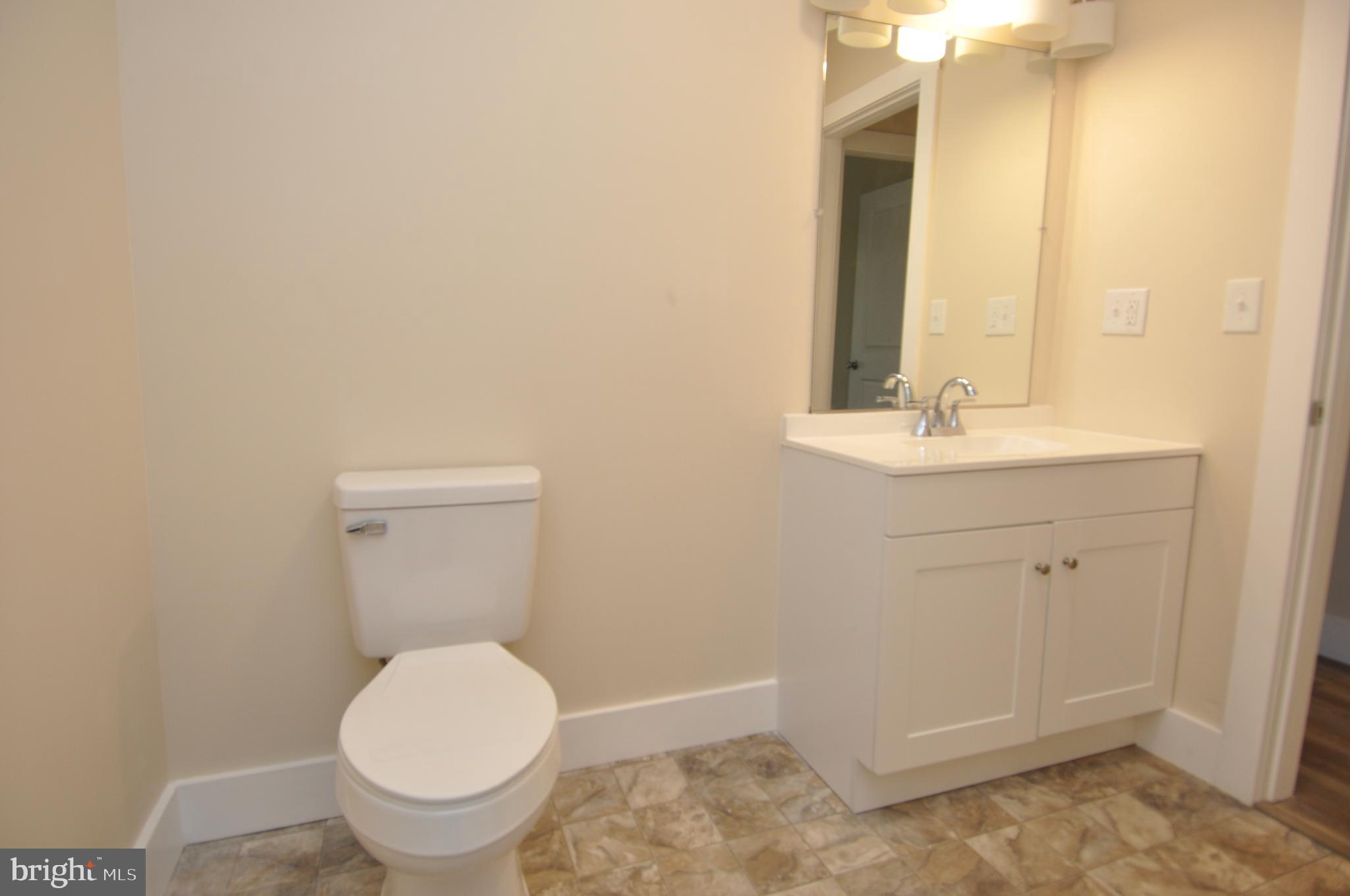 1529 Unionville Road Pocomoke City, MD 21851 - Photo 22 of 33 a bathroom with a toilet a sink and mirror