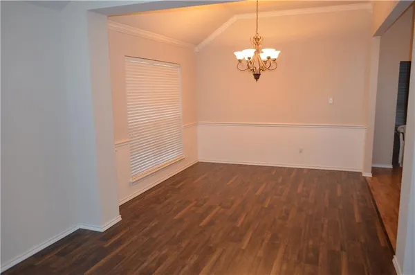 a view of an empty room