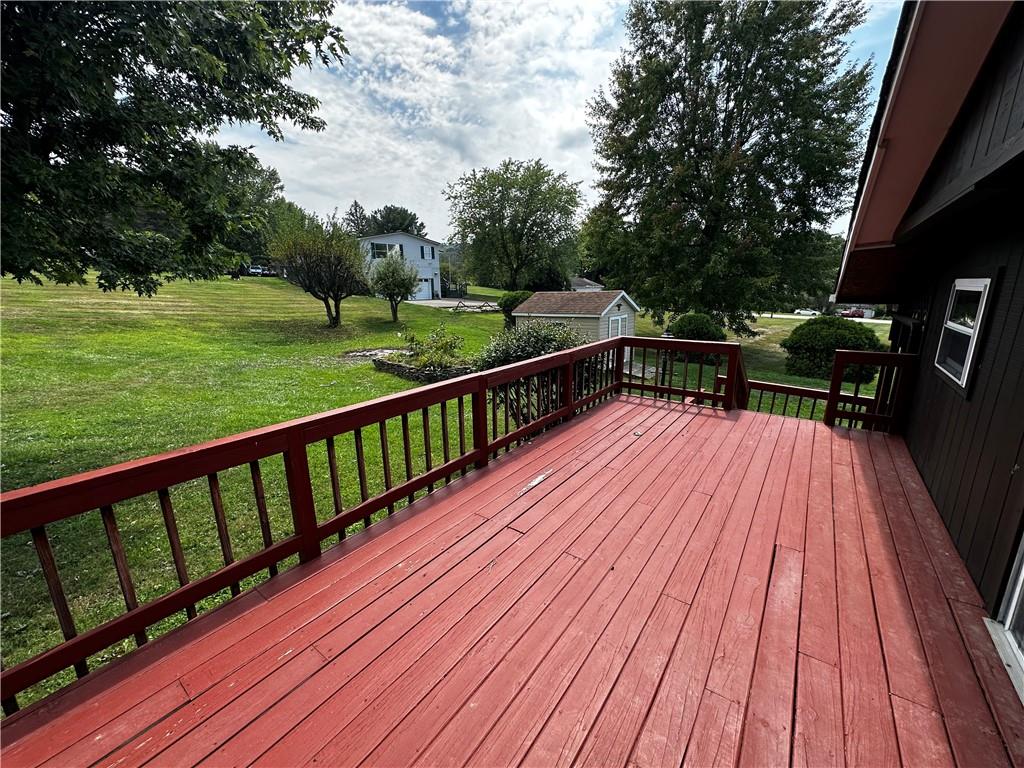 108 Francis Road Perryopolis, PA 15473 - Photo 3 of 20 a view of balcony with deck and wooden floor