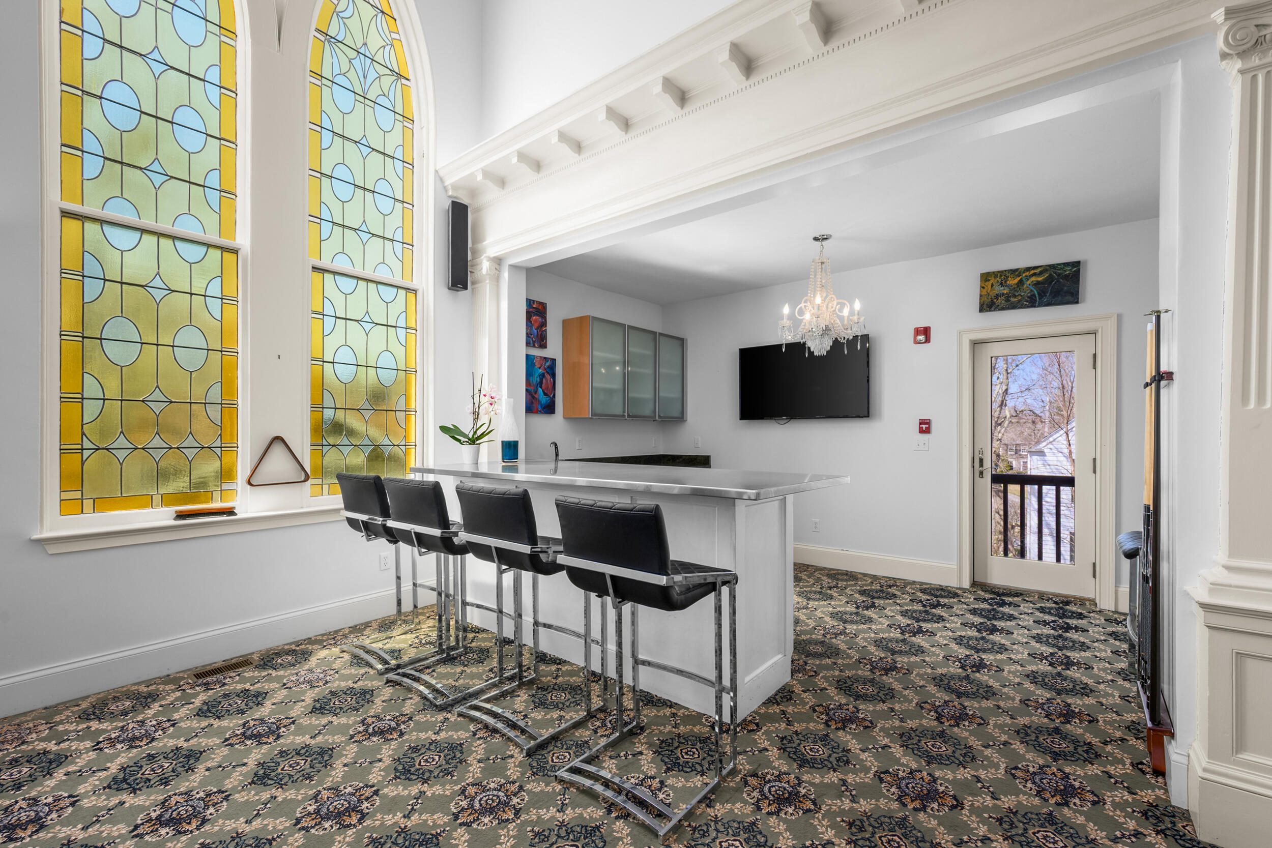143 Main Street Sandwich, MA 02563 - Photo 23 of 39 a view of a livingroom with furniture and a flat screen tv