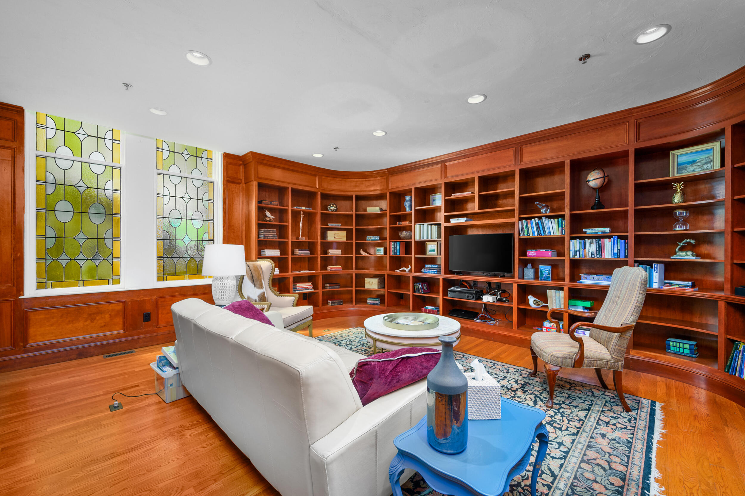 143 Main Street Sandwich, MA 02563 - Photo 26 of 39 a living room with fireplace furniture and a large window