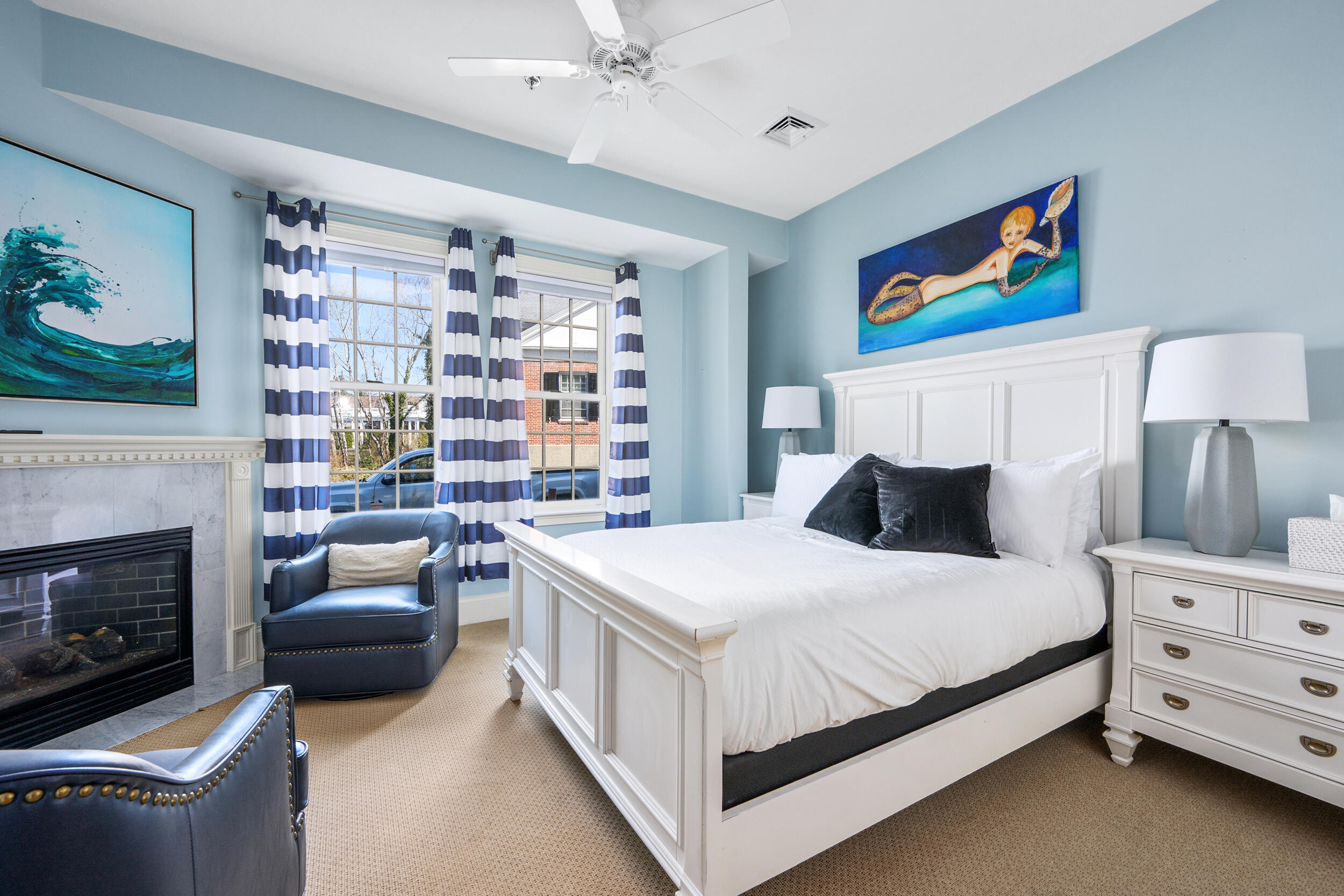 143 Main Street Sandwich, MA 02563 - Photo 31 of 39 a bedroom with a bed and a couch