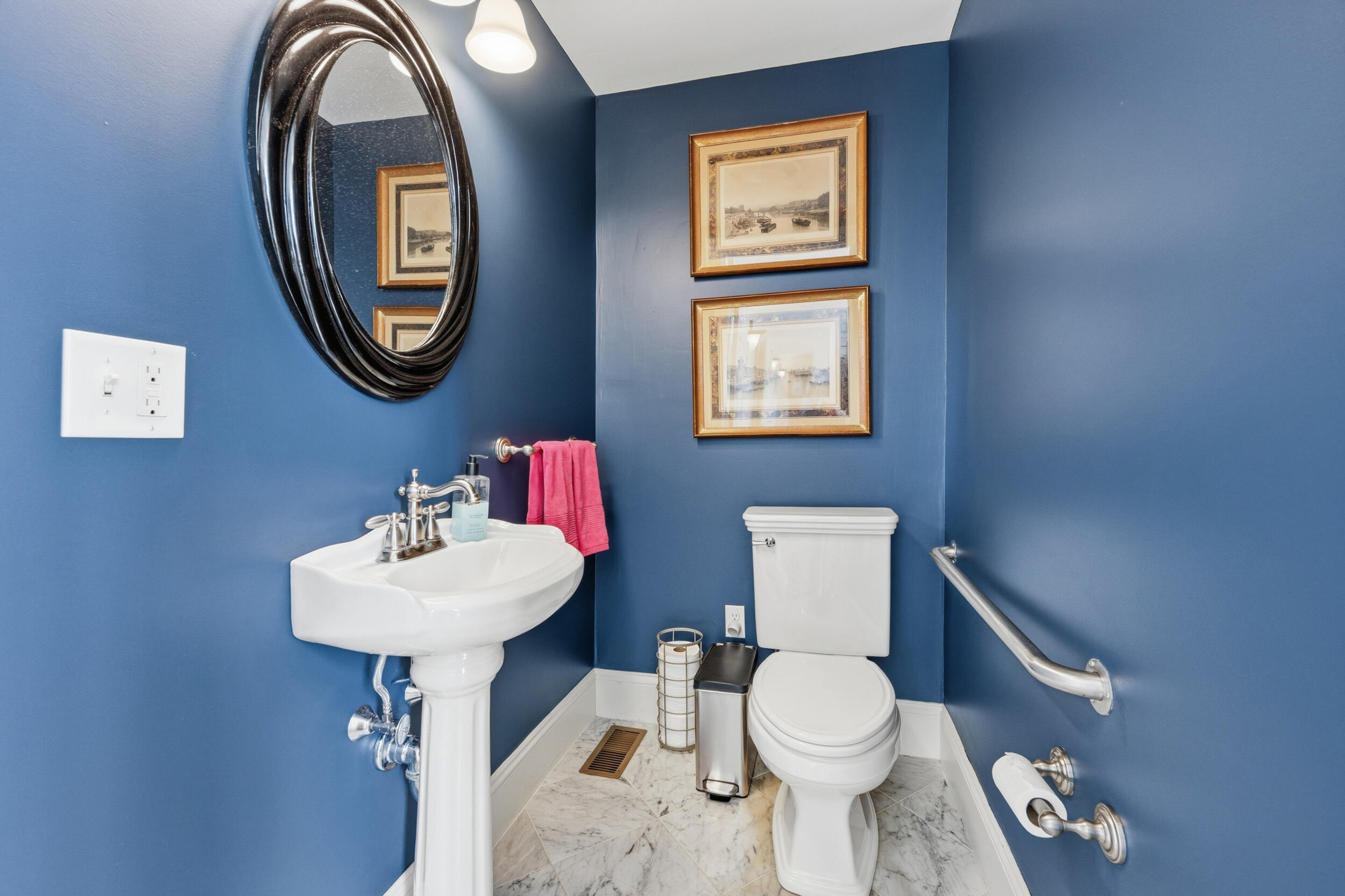 143 Main Street Sandwich, MA 02563 - Photo 39 of 39 a bathroom with a toilet sink and mirror