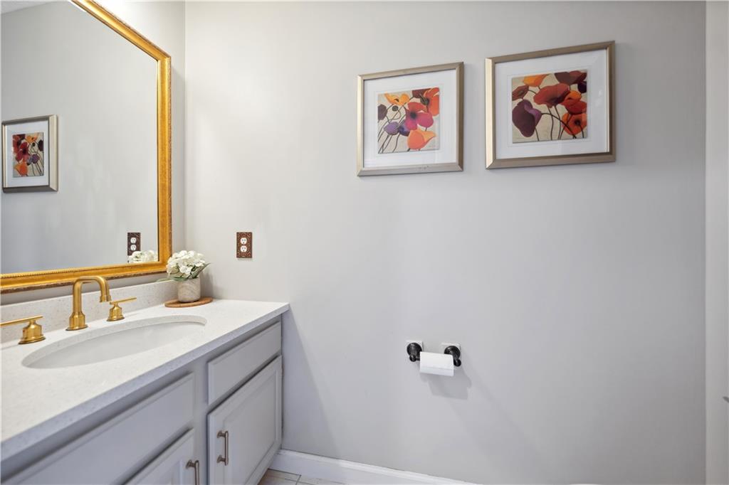 3018 White Pine Drive Gibsonia, PA 15044 - Photo 21 of 38 a bathroom with a sink and a mirror