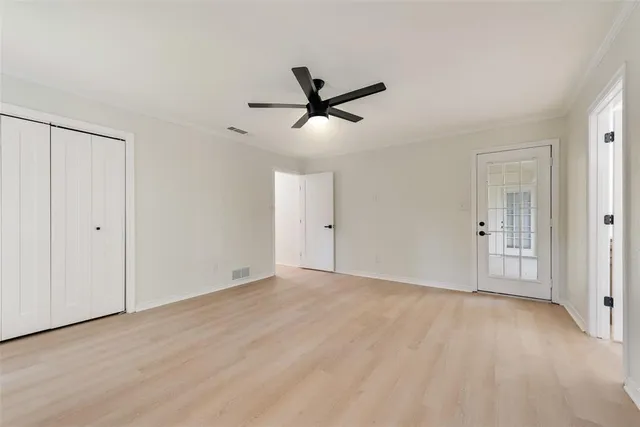 wooden floor in an empty room