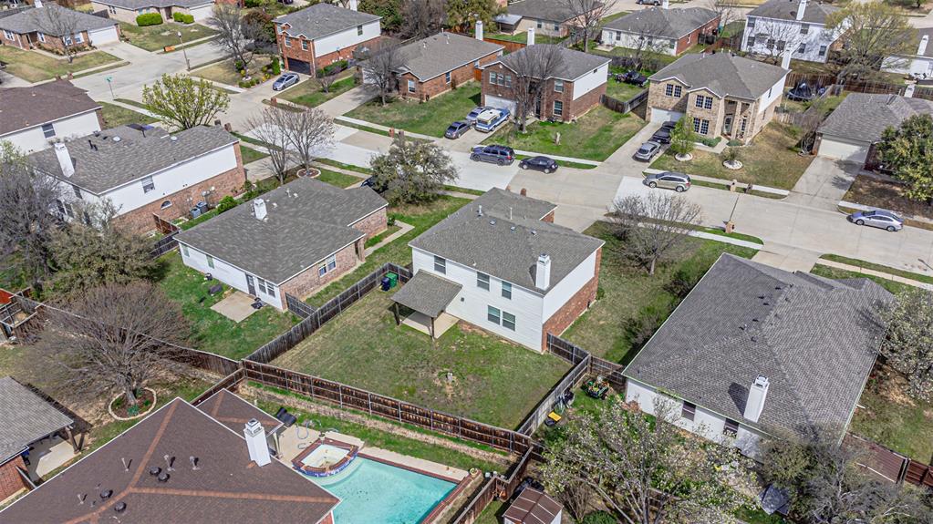 7804 Hidden Path Lane Denton, TX 76210 - Photo 25 of 40 an aerial view of residential houses with outdoor space