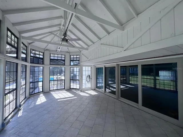 a view of a small yard