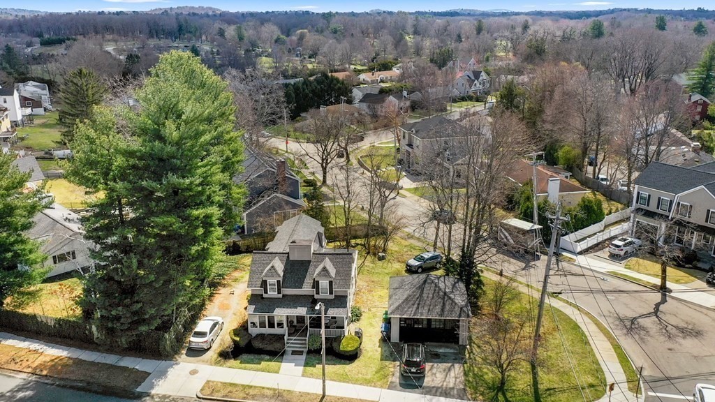 1298 Commonwealth Avenue Newton, MA 02468 - Photo 16 of 28 an aerial view of residential houses with outdoor space