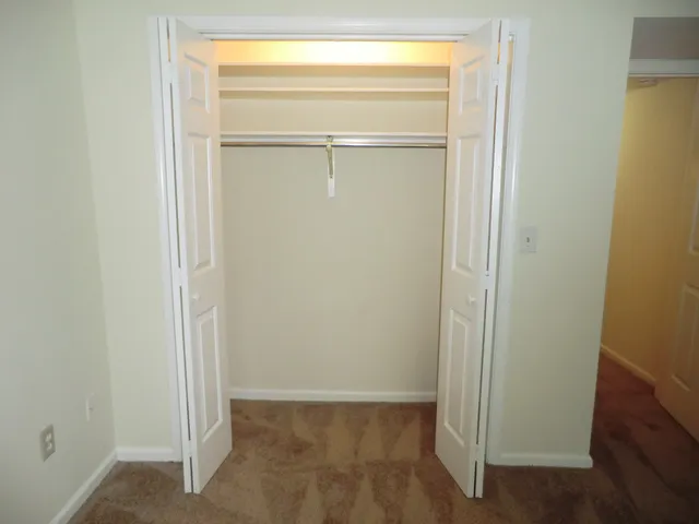 a view of closet area