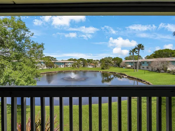 a view of city from a balcony