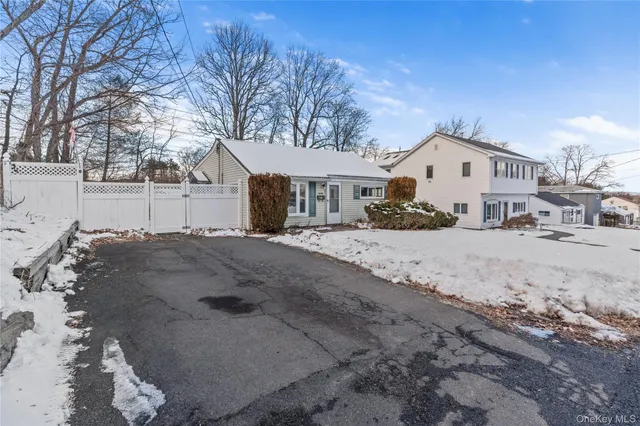 front view of a house with a outdoor space