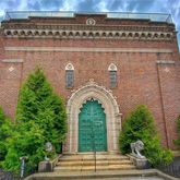 a close view of a fireplace in the garden