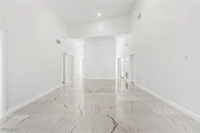 a view of an empty room