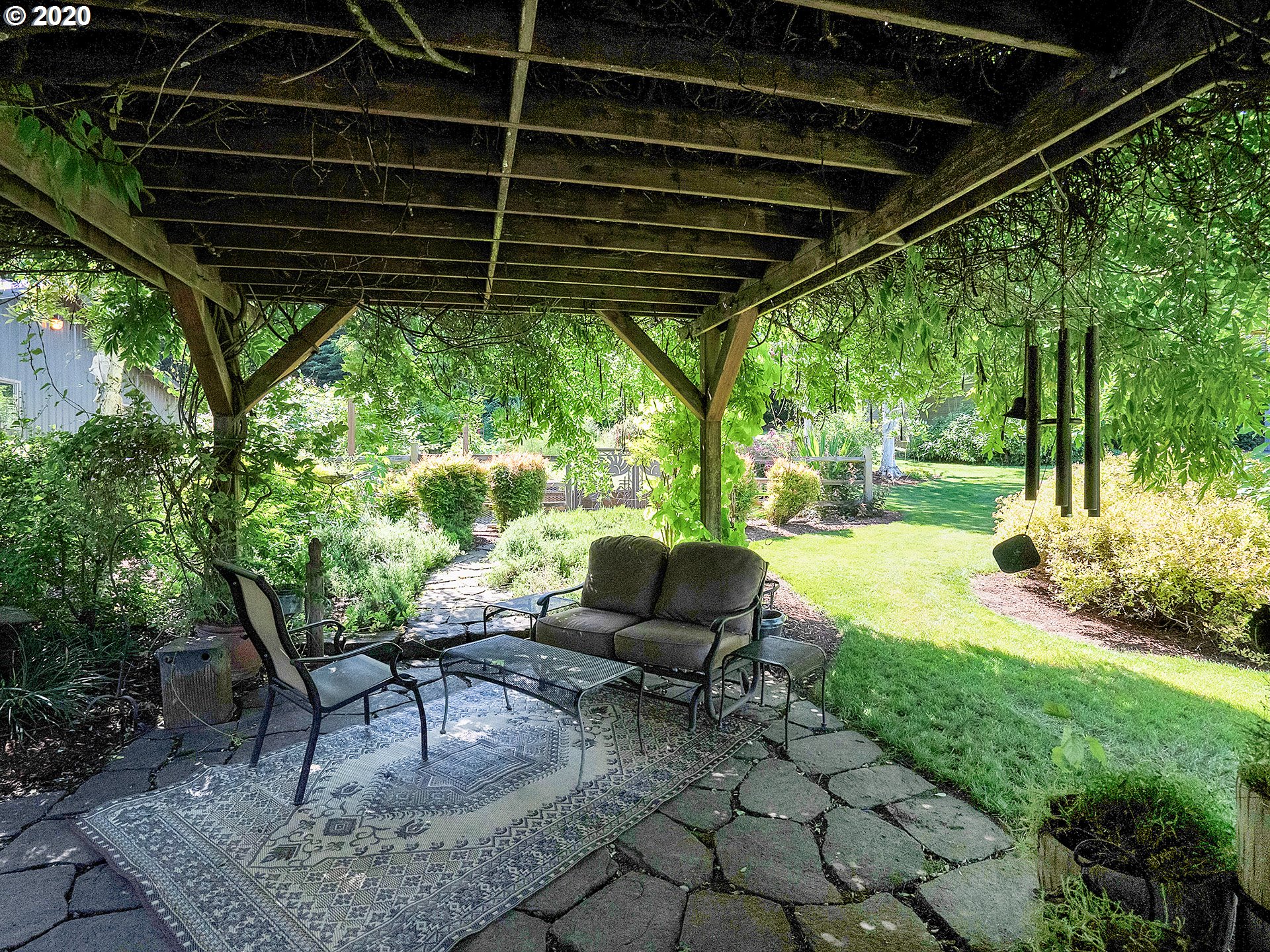 27019 Southwest Ladd Hill Road Sherwood, OR 97140 - Photo 27 of 32 a garden view with a seating space