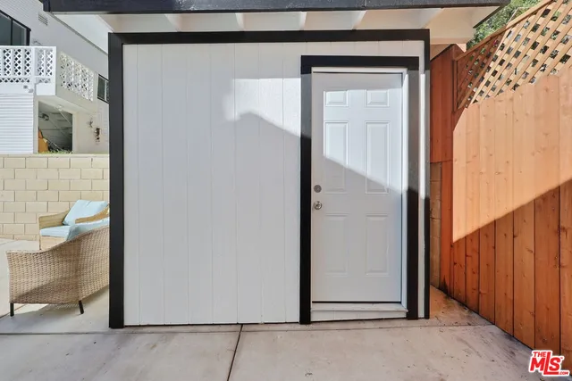 a view of front door